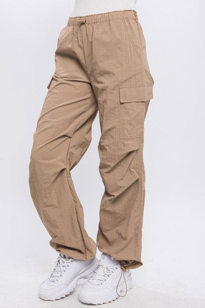 Love Tree Loose Fit Parachute Cargo Pants - us.meeeshop