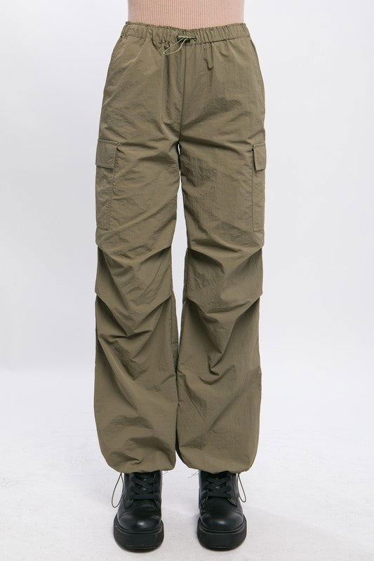 Love Tree Loose Fit Parachute Cargo Pants - us.meeeshop