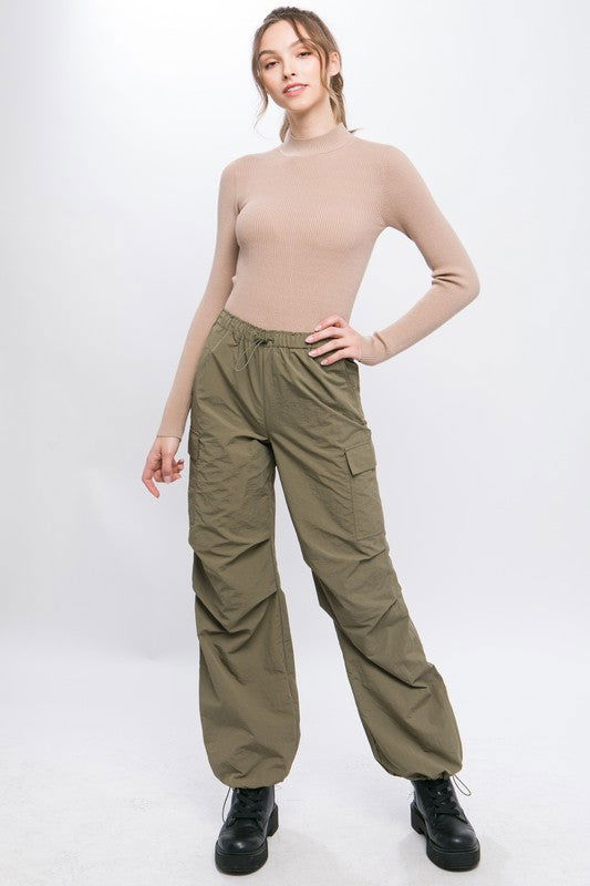 Love Tree Loose Fit Parachute Cargo Pants - us.meeeshop