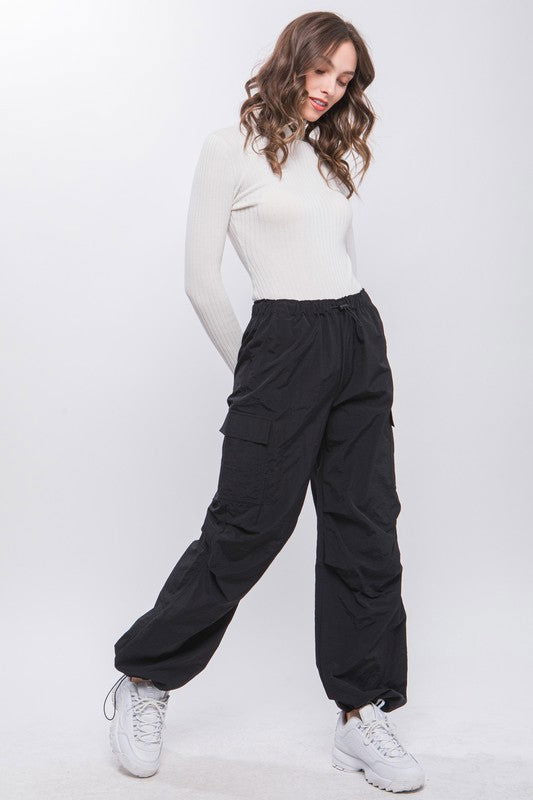 Love Tree Loose Fit Parachute Cargo Pants - us.meeeshop