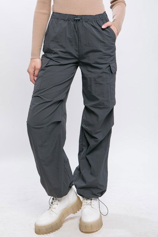 Love Tree Loose Fit Parachute Cargo Pants - us.meeeshop