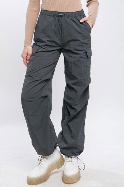 Love Tree Loose Fit Parachute Cargo Pants - us.meeeshop