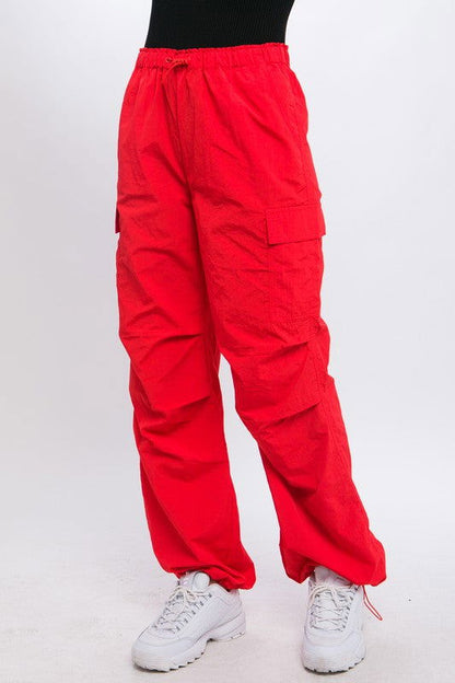 Love Tree Loose Fit Parachute Cargo Pants - us.meeeshop