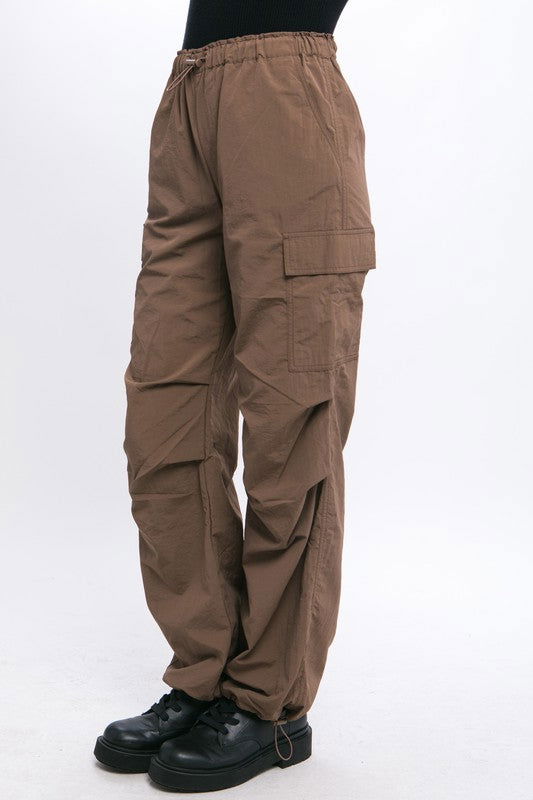 Love Tree Loose Fit Parachute Cargo Pants - us.meeeshop