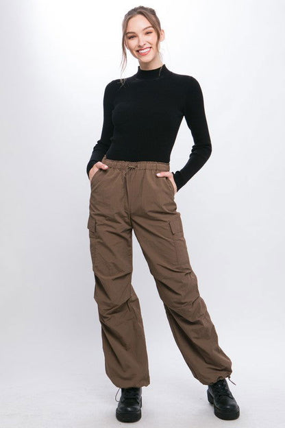 Love Tree Loose Fit Parachute Cargo Pants - us.meeeshop