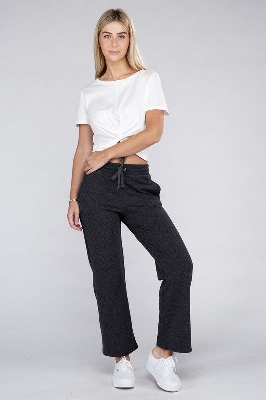 Lounge Wide Pants with Drawstrings us.meeeshop - 