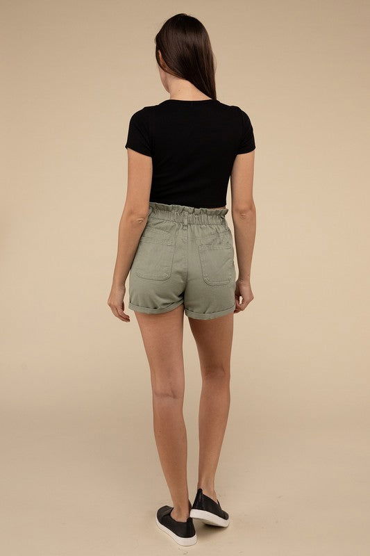 Love Tree Double Buttoned Waistband Denim Shorts us.meeeshop - 