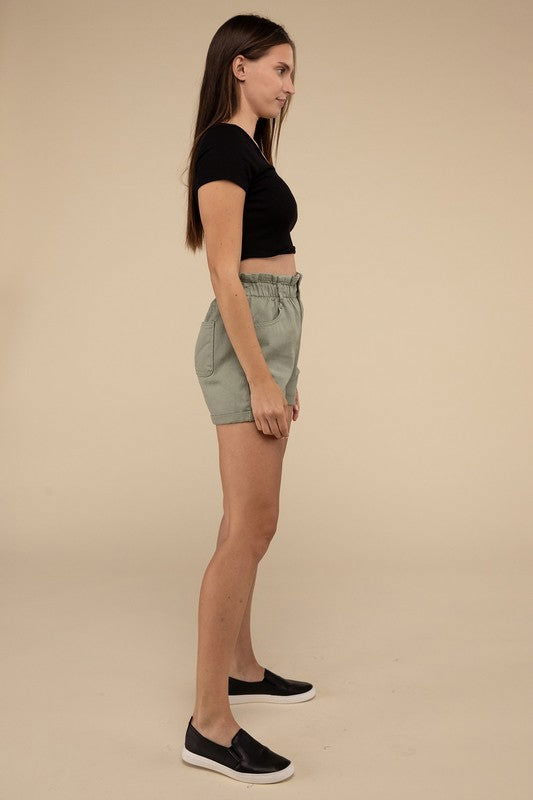 Love Tree Double Buttoned Waistband Denim Shorts us.meeeshop - 