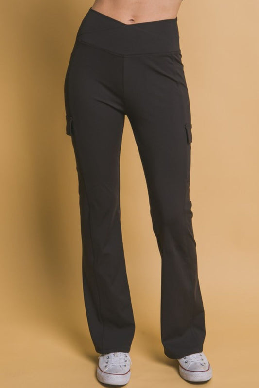 Love Tree Flared Cargo Leggings - us.meeeshop