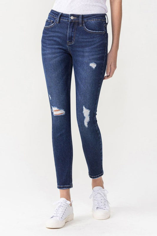 Lovervet Full Size Chelsea Midrise Crop Skinny Jeans - us.meeeshop
