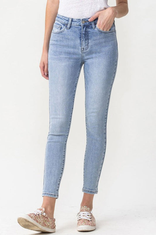 Lovervet Full Size Talia High Rise Crop Skinny Jeans - us.meeeshop