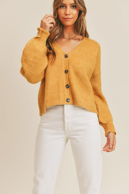 MABLE Long Sleeve Button Down Sweater Cardigan us.meeeshop - Shirts & Tops