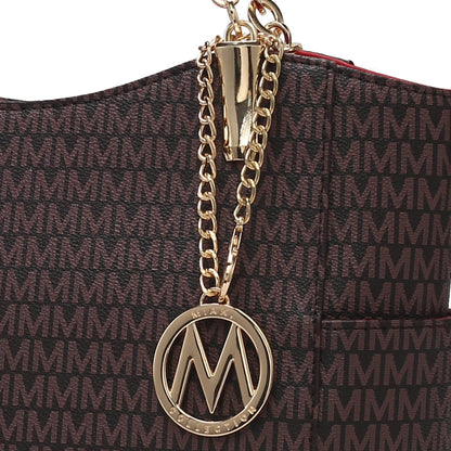 MKF Collection by Mia K. - Savannah Signature Tote Bag and Wallet Set
