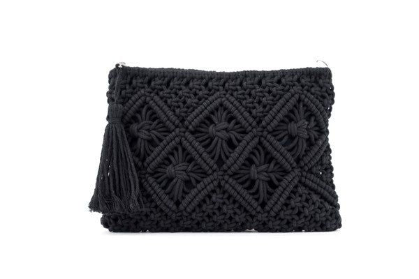 Macrame Tassel Clutch us.meeeshop - 