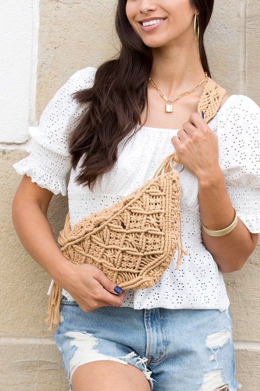 Macrame Sling Bag - us.meeeshop