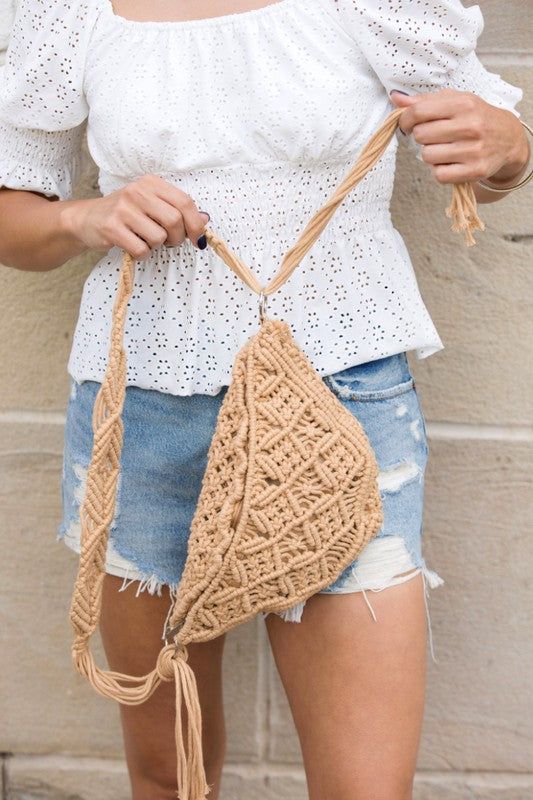 Macrame Sling Bag - us.meeeshop