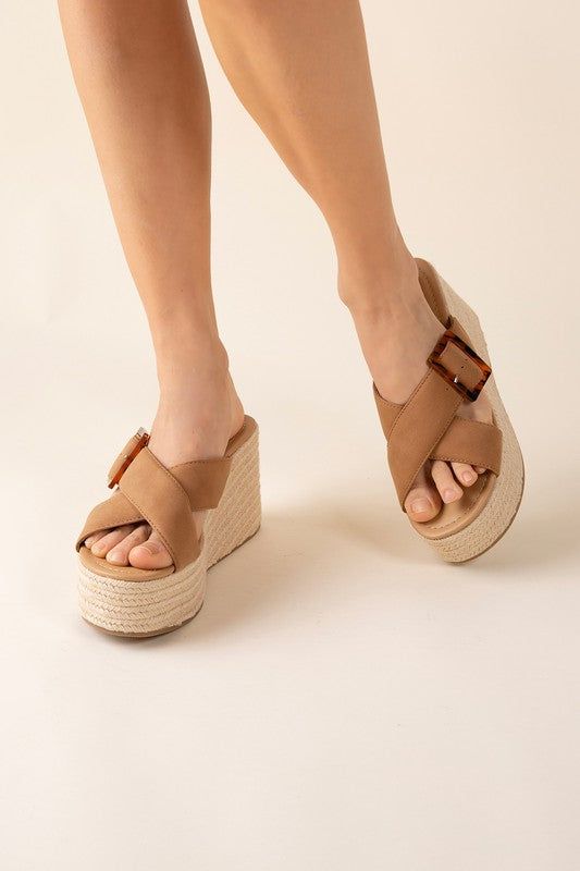 Women's Manta Espadrille Platform Slides - us.meeeshop