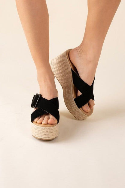 Women's Manta Espadrille Platform Slides - us.meeeshop