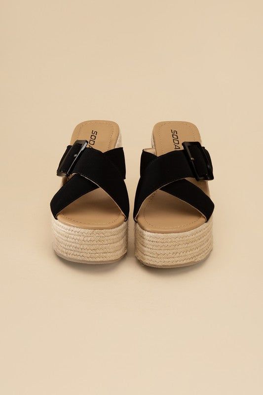 Women's Manta Espadrille Platform Slides - us.meeeshop