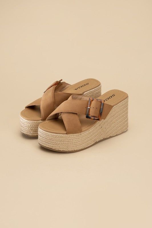 Women's Manta Espadrille Platform Slides - us.meeeshop