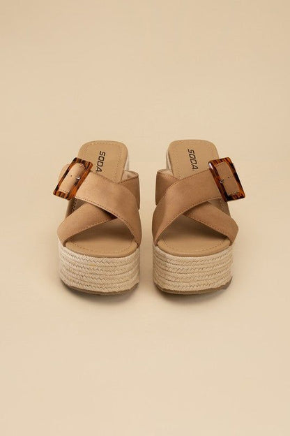 Women's Manta Espadrille Platform Slides - us.meeeshop