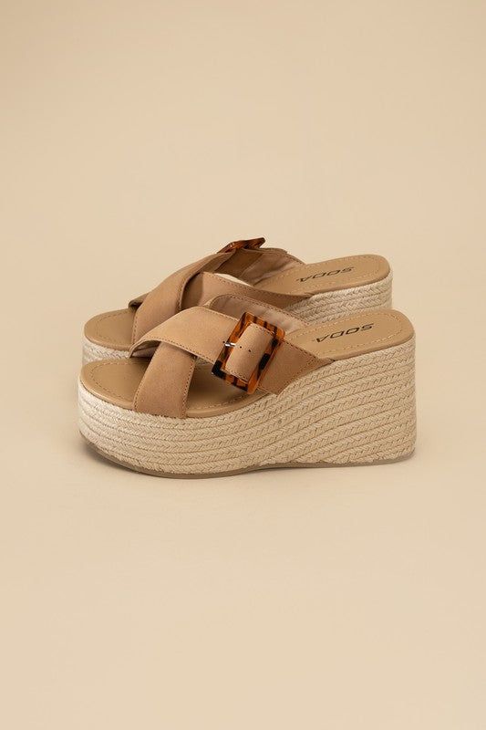 Women's Manta Espadrille Platform Slides - us.meeeshop