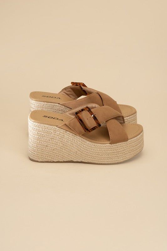 Women's Manta Espadrille Platform Slides - us.meeeshop