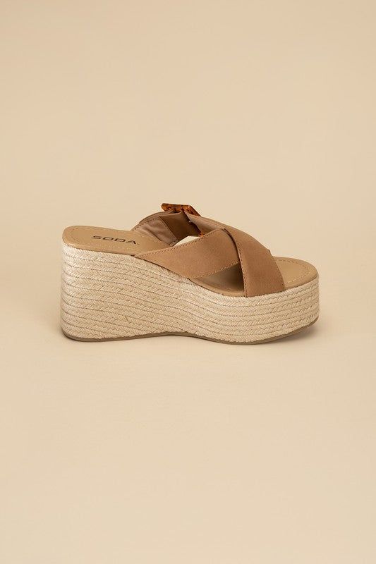 Women's Manta Espadrille Platform Slides - us.meeeshop