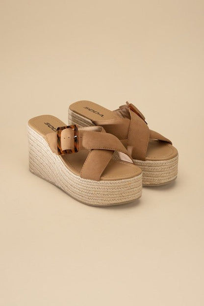 Women's Manta Espadrille Platform Slides - us.meeeshop