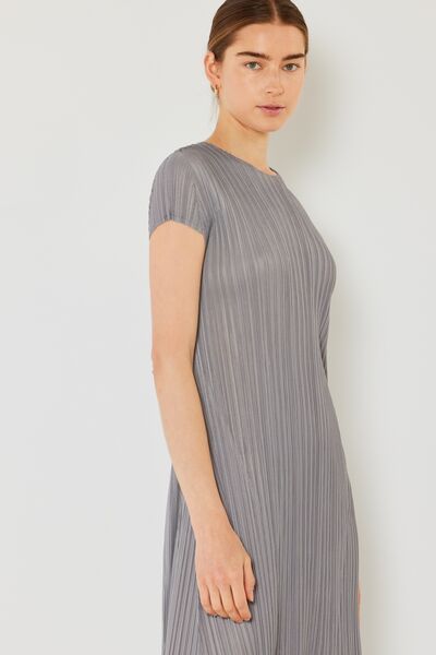 Marina West Swim Pleated Cap Sleeve A-Line Dress - us.meeeshop