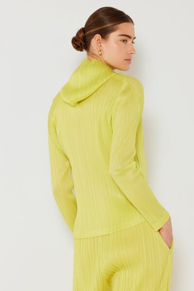 Marina West Swim Pleated Hood Jacket with 2 Way Zipper - us.meeeshop