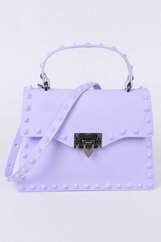 Matte Finish Studded Convertible Jelly Bag us.meeeshop - 