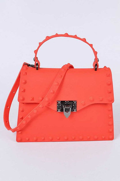 Matte Finish Studded Convertible Jelly Bag us.meeeshop - 