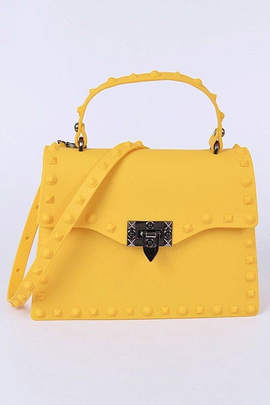 Matte Finish Studded Convertible Jelly Bag us.meeeshop - 