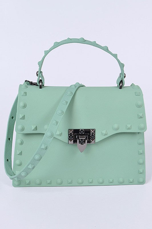 Matte Finish Studded Convertible Jelly Bag us.meeeshop - 