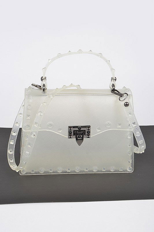 Matte Finish Studded Convertible Jelly Bag us.meeeshop - 