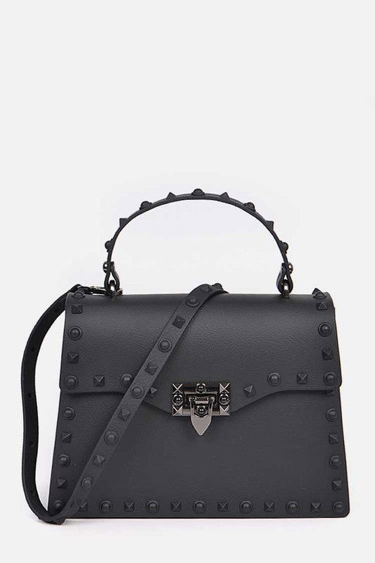 Matte Finish Studded Convertible Jelly Bag us.meeeshop - 