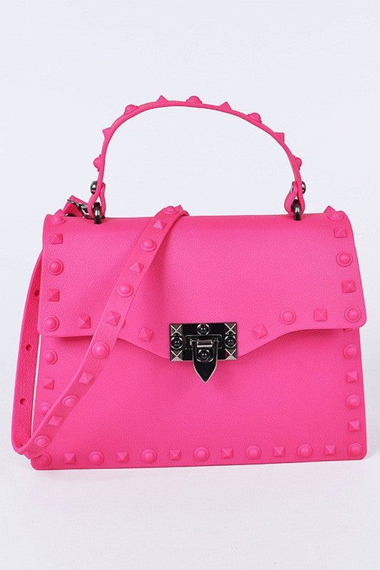 Matte Finish Studded Convertible Jelly Bag us.meeeshop - 