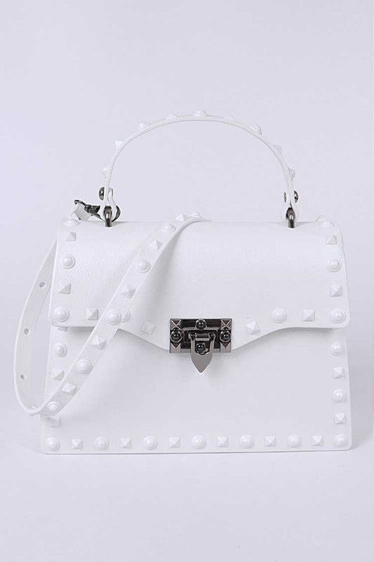 Matte Finish Studded Convertible Jelly Bag us.meeeshop - 