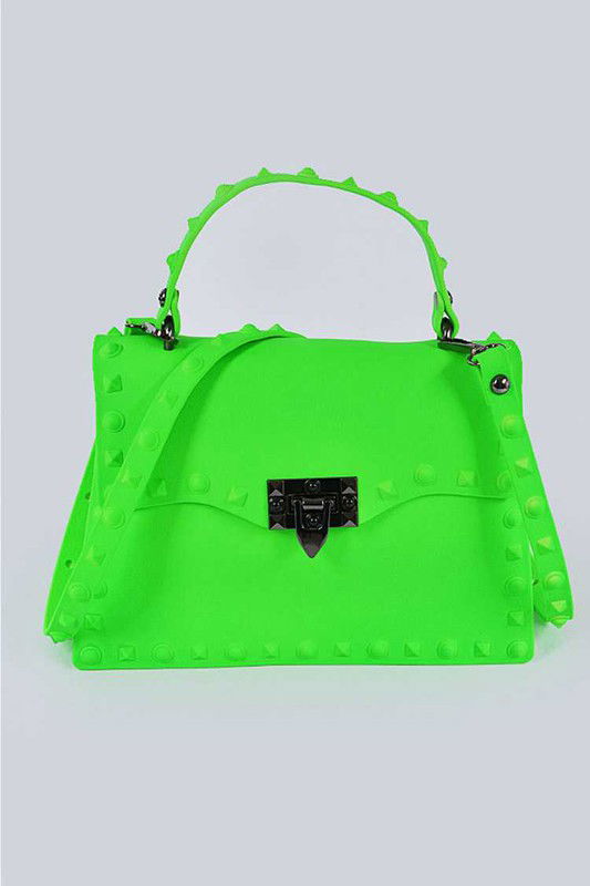 Matte Finish Studded Convertible Jelly Bag us.meeeshop - 