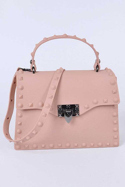 Matte Finish Studded Convertible Jelly Bag us.meeeshop - 