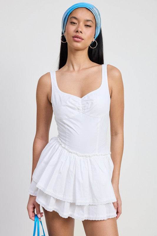 Mini Asymmetrical Sleeveless Dress - us.meeeshop