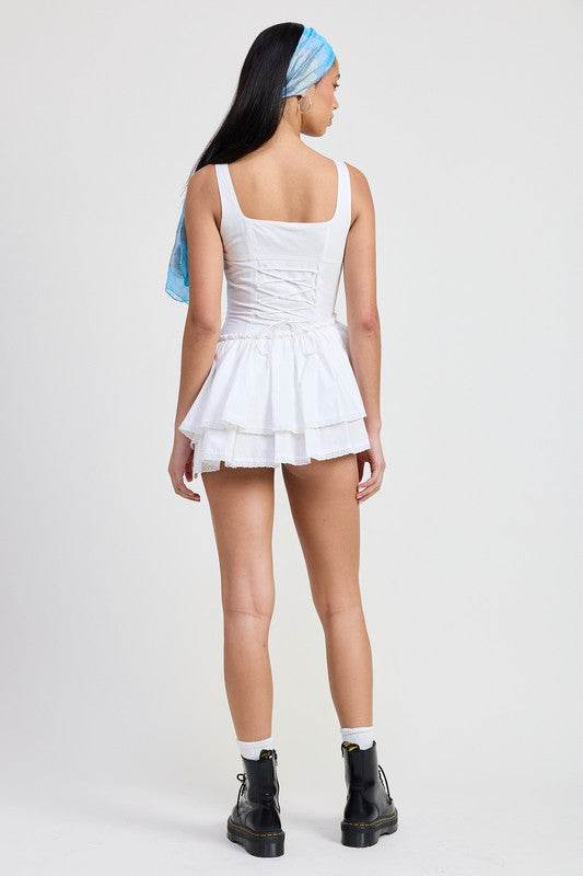 Mini Asymmetrical Sleeveless Dress - us.meeeshop