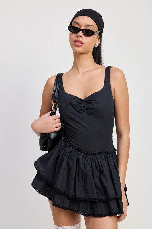 Mini Asymmetrical Sleeveless Dress - us.meeeshop