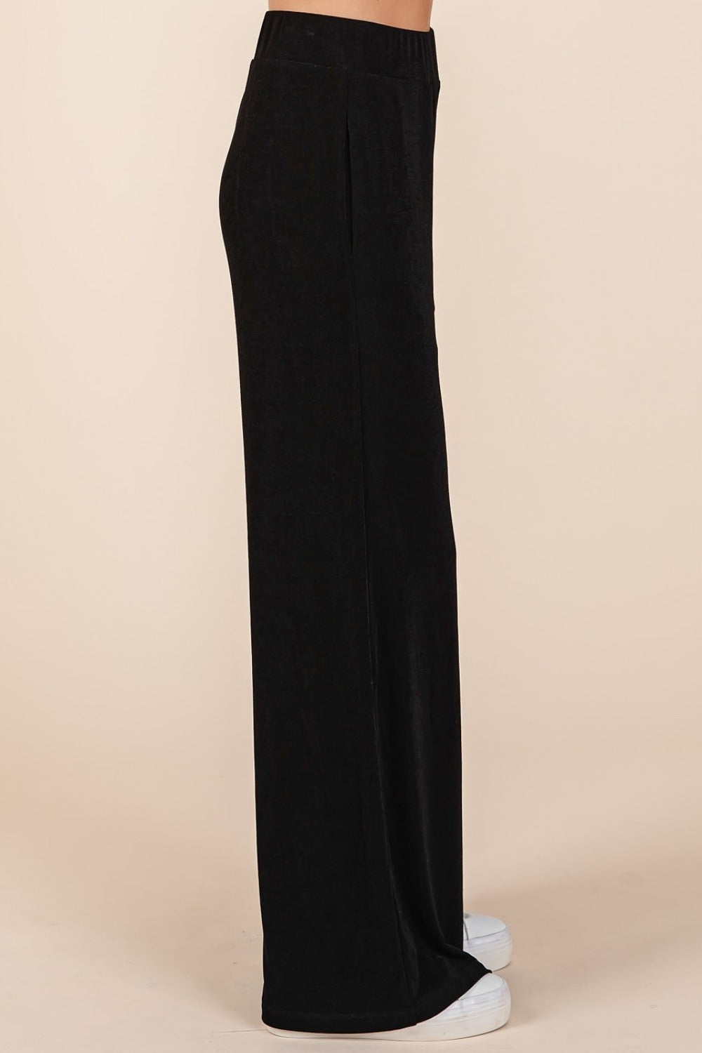 Mittoshop Elastic Waist Pants with Side Pockets us.meeeshop - 