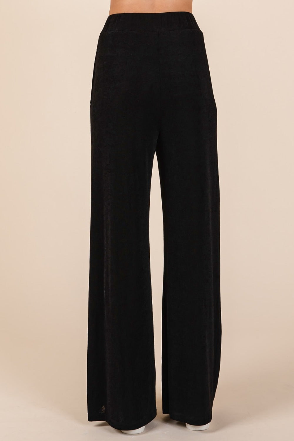 Mittoshop Elastic Waist Pants with Side Pockets us.meeeshop - 