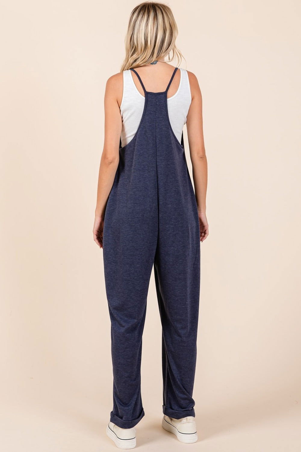 Mittoshop Patch Pocket Wide Leg Sleeveless Jumpsuit us.meeeshop - 