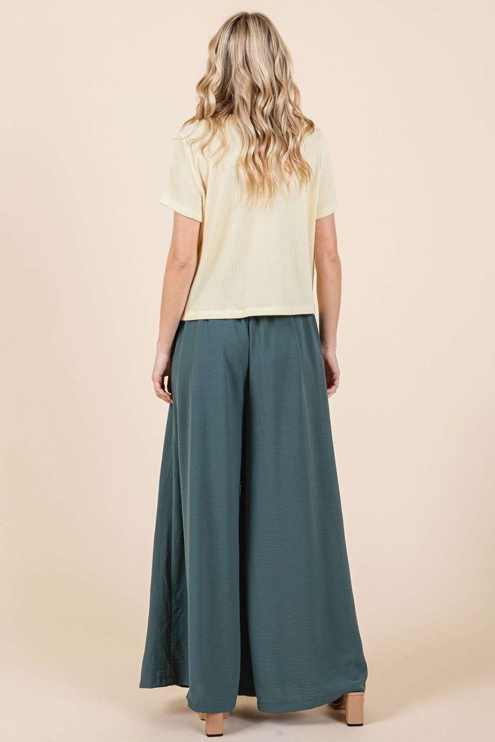 Mittoshop Pleated Wide Leg Pants us.meeeshop - 