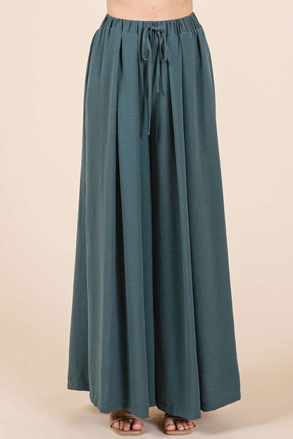 Mittoshop Pleated Wide Leg Pants us.meeeshop - 