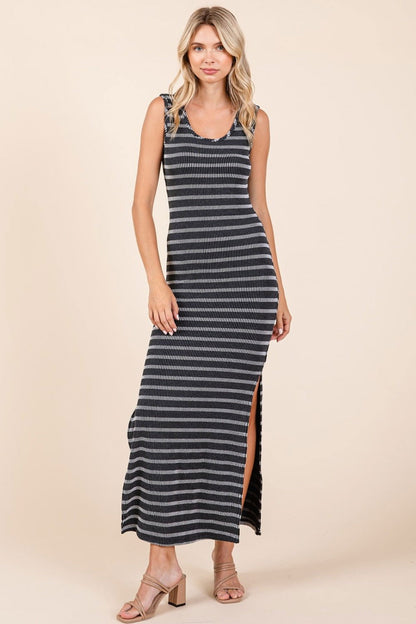 Mittoshop Striped Scoop Neck Sleeveless Maxi Dress us.meeeshop - 